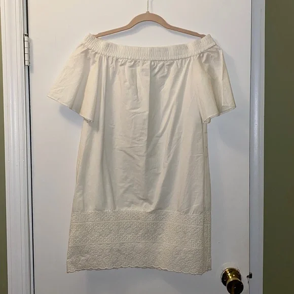 all saints off shoulder dress All Saints Small White Off Shoulder Dress